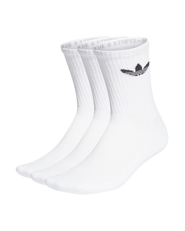 adidas Originals Cushioned Trefoil Mid-Cut Crew Socks 3 Pairs | HB5881 ...