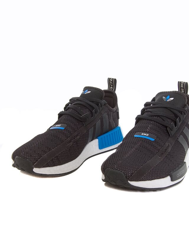 Adidas originals nmd clearance r1 black and blue