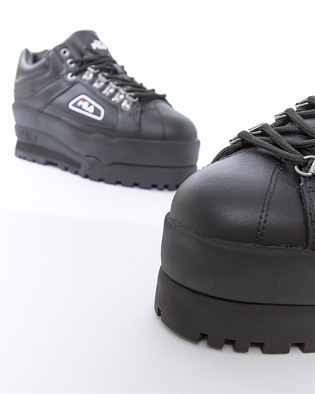 Fila black trailblazer sales wedge trainers