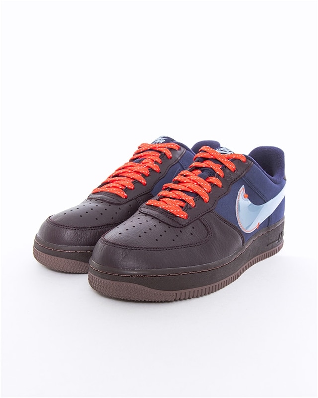 Air force 1 premium burgundy blue  and  orange sale