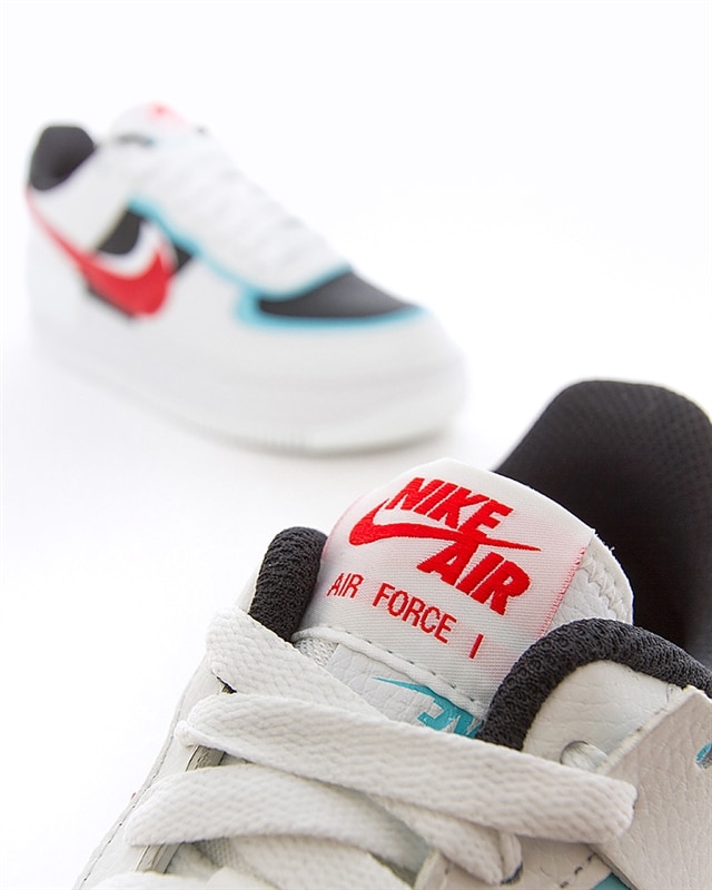 Nike air force 1 shadow bleached aqua 2024 chile red