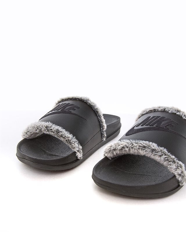 Nike Offcourt Slide Leather Fur Black - CV7964-001