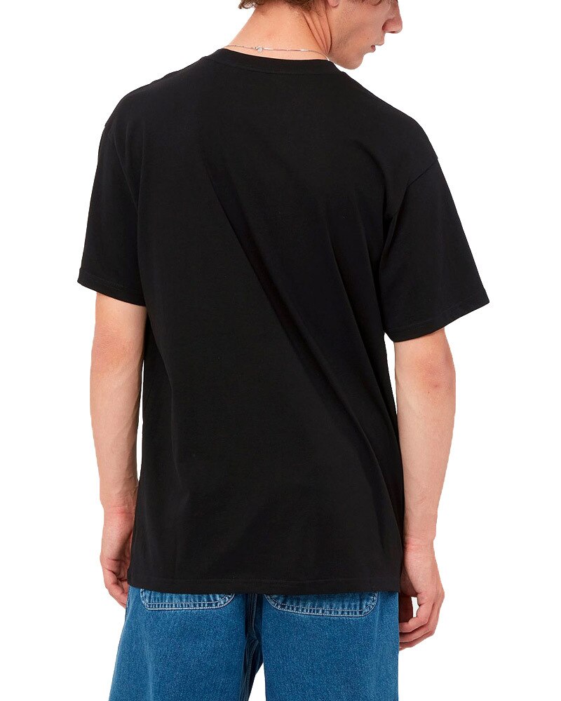 Carhartt WIP S/S Script Embroidery T-Shirt | I030435-0D2-XX | Black ...