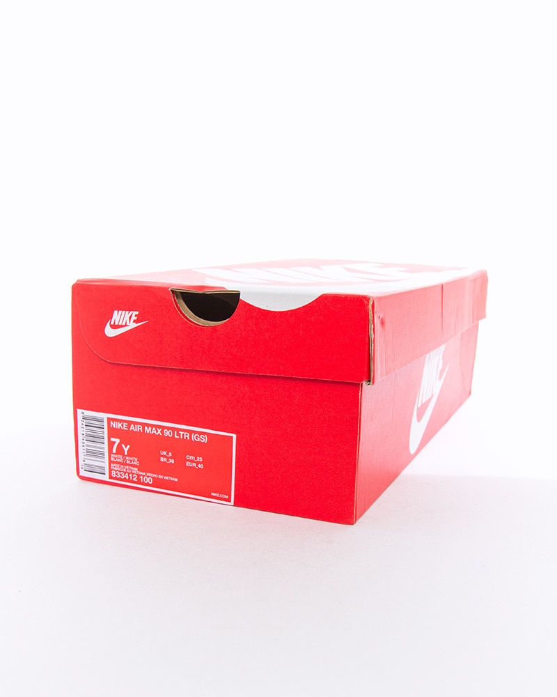 Nike Air Max 90 Leather (GS) | 833412-100 | Vit | Sneakers | Skor | Footish