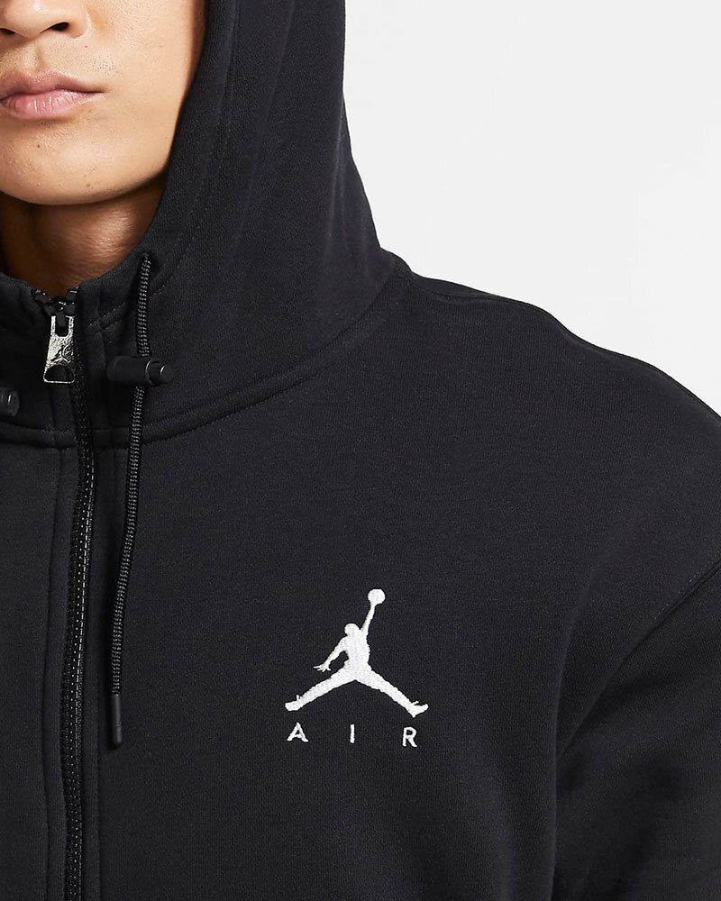 Nike Jordan Jumpman Air Fleece Full-Zip Hoodie | CK6679-010 | Svart ...