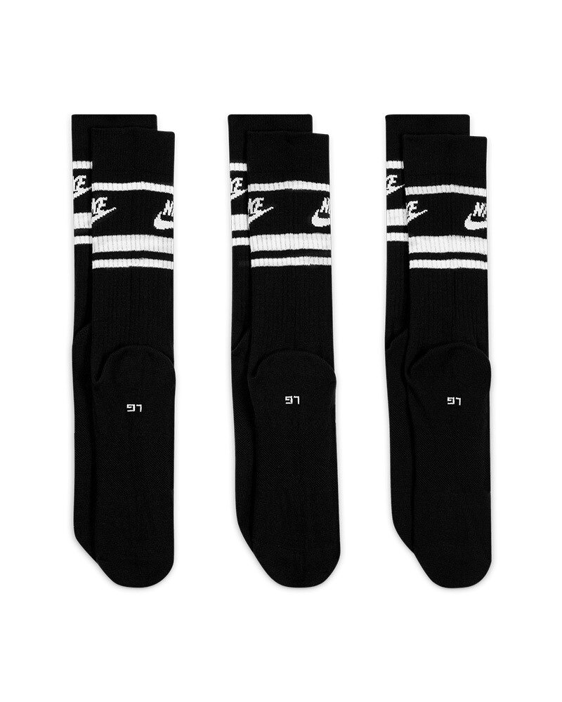 Nike Sportswear Everyday Essential Crew Socks (3 Pairs) | DX5089-010 ...