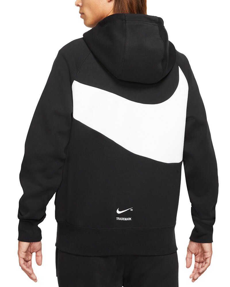 Nike Sportswear Swoosh Tech Fleece Pullover Hoodie | DD8222-010 | Svart ...