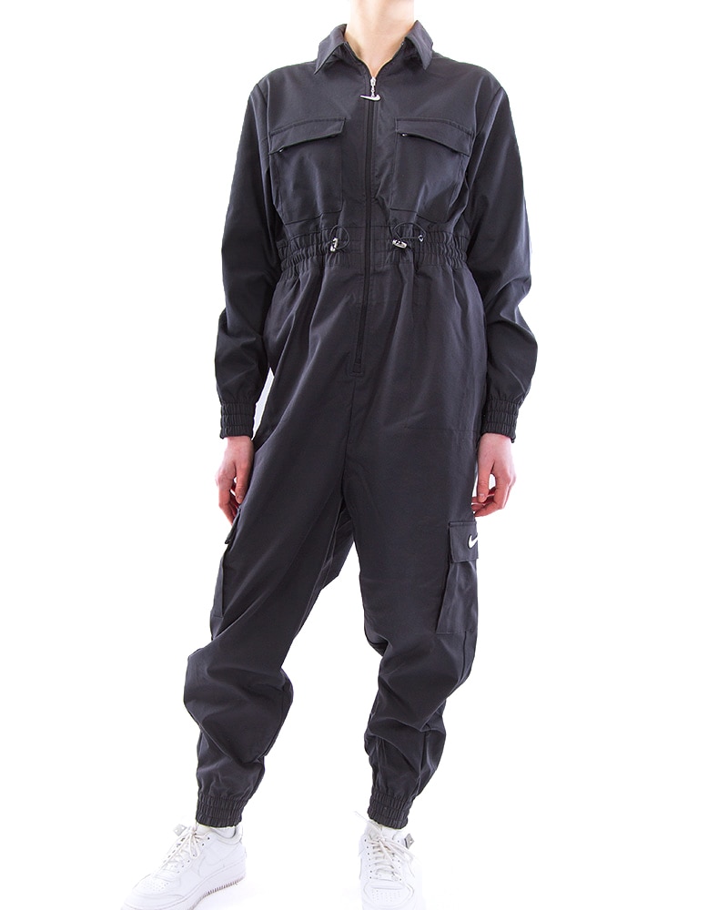 Nike Womens XL Extra Large Sportswear Black Utility Coverall Jumpsuit  CZ8894-010